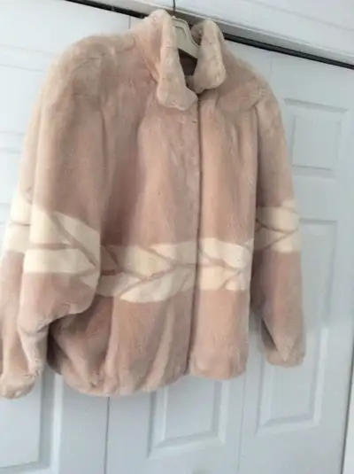Alfred Sung Genuine sheared beaver jacket., View more