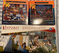 Lots of puzzles even a 6000 piece