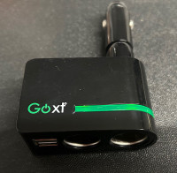 GOXT Dual 12V Socket with 2.1A Dual USB