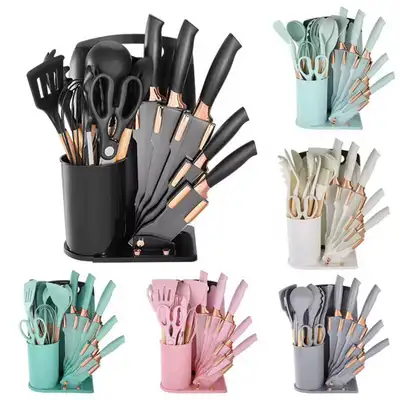 MaamuHome™ Premium 18-Piece Silicone Kitchen Utensil Set with Kn, View more