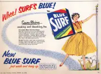 Surf Detergent, 1954 Half-Page Magazine Ad