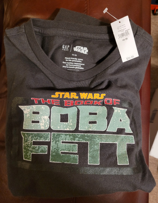 Star Wars : The Book Of Boba Fett Gap Teen Size 14-16 XXL Shirt in Kids & Youth in Oshawa / Durham Region
