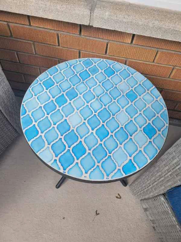 Table accent pour patio in concrete / balcon en béton Mobilier pour