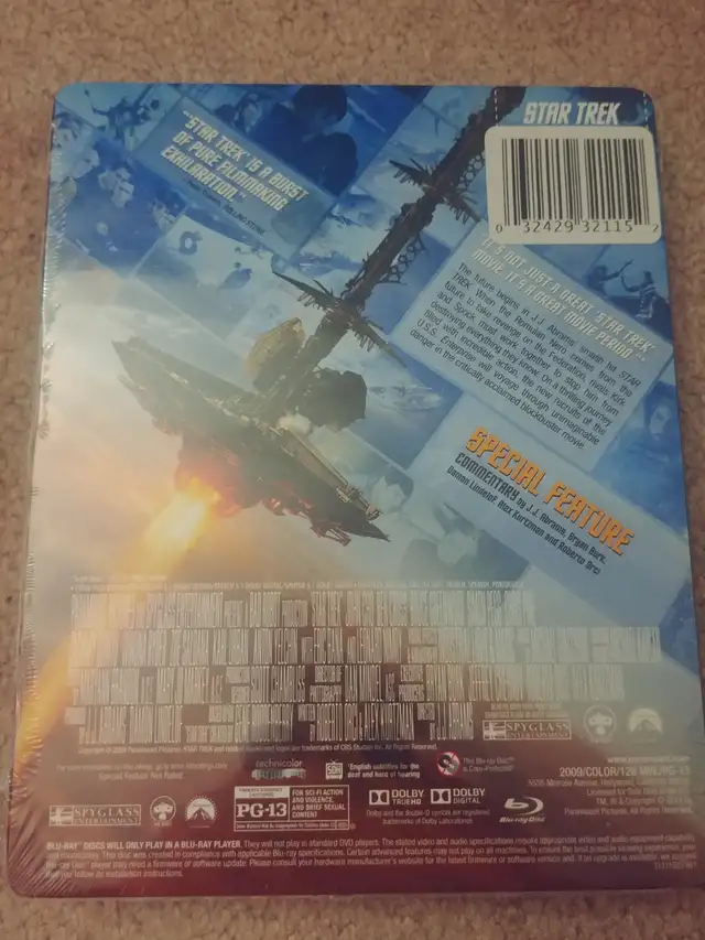 STAR TREK LIMITED EDITION STEELBOOK NEW & SEALED in CDs, DVDs & Blu-ray in Oakville / Halton Region - Image 3