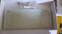 Cleankeys CK4 - Touch USB keyboard with glass surface, NEW