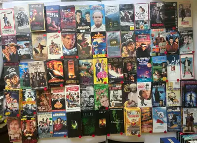 VHS $5 for one, $20 for five, $35 for ten. STAR WARS, Hot Wheels, Comics, Records, vintage video gam...