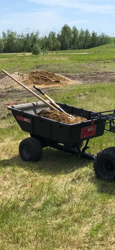 Utility Cart 10 cu.f For Sale. Price $375 OBO. Perfect for gardening can be hooked up to a ATV or La...