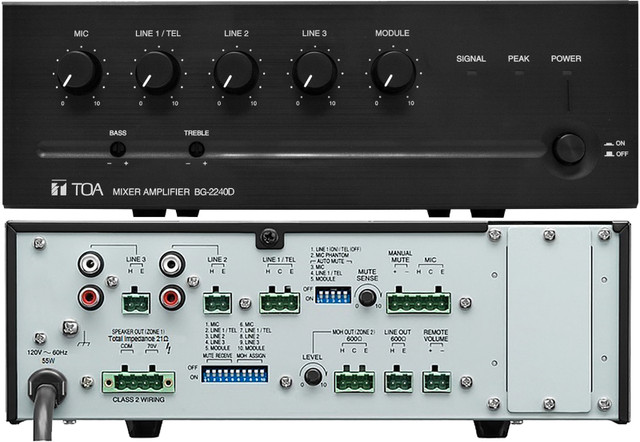 TOA Amplifier / Audio Mixer Model BG-2240D-AM Brand New In Box in Stereo Systems & Home Theatre in Oakville / Halton Region