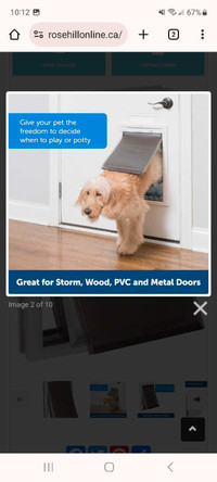 PetSafe Weather Energy Efficient Pet Door -XL- (12 to 220 
