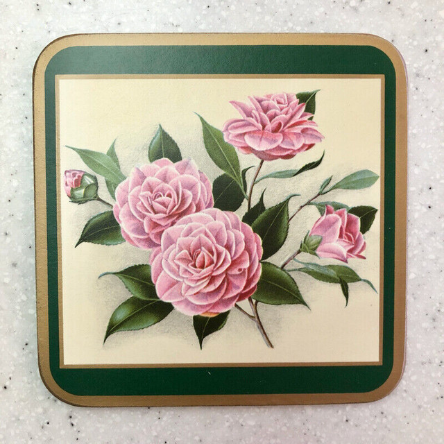 Pimpernel Coasters - Camillias - Set of 6 in Kitchen & Dining Wares in Markham / York Region - Image 3