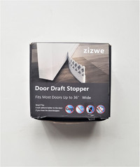 1 - 39" long white door draft stopper/strip in original package