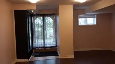 Available from APRIL 1, 2026 Walkout basement studio/bachelor apartment facing backyard and park. Pr...