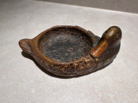 Vintage Multi Products Inc 1946 Faux Wood Duck Dish