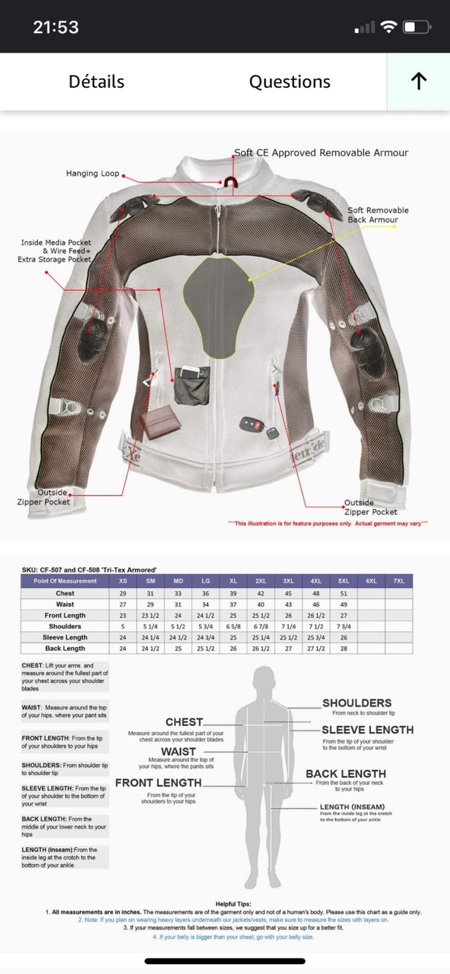 Manteau moto Xelement médium  dans Femmes - Hauts et vêtements d'extérieur  à Laval/Rive Nord - Image 4