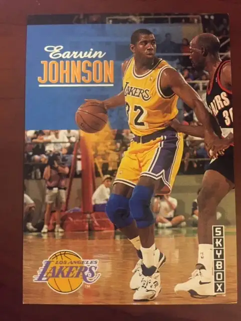 1992-93 Skybox Magic Johnson basketball card (#358)