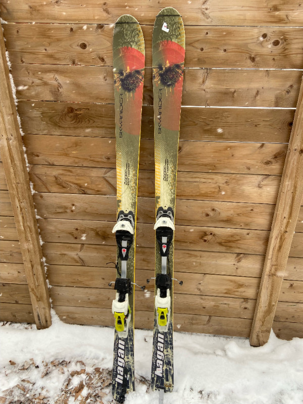 Alpine touring skis 162 cm , Fritschi  Bindings, Contour Skins in Ski in Edmonton