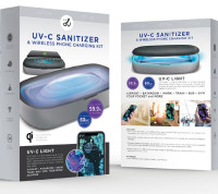 UV-C SANITIZER AND WIRELESS CELLPHONE CHARGING KIT