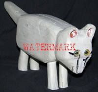 CANADIAN RARE FOLK ART CAT by RO BERT MCC AIRNS c1977