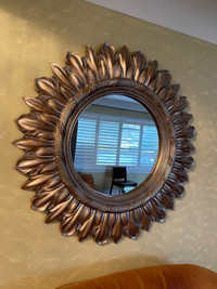 Large Decorative Round Mirror 46in