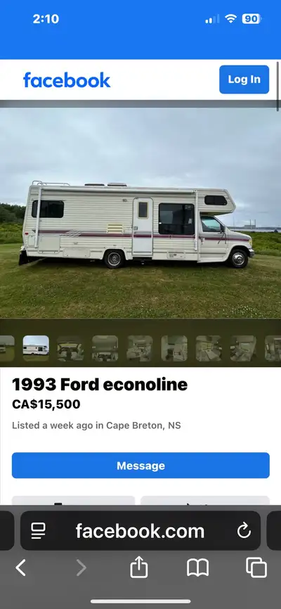 Take a trip back in time with this 1993 Ford Econoline Travelaire motorhome, a vintage gem ready for...