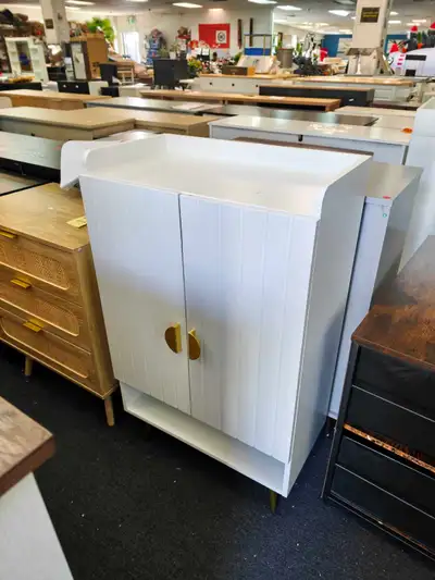 White Storage Cabinet Only $139, View more