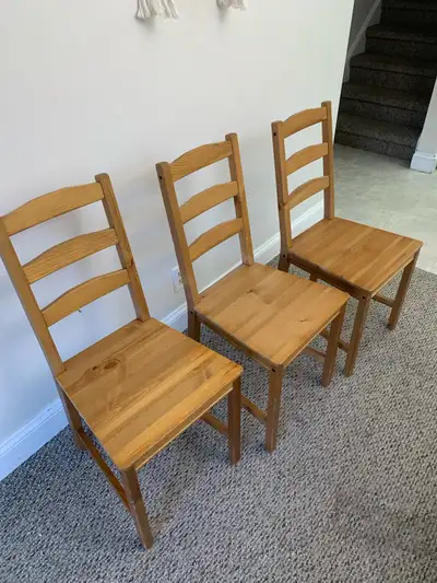 Wooden Chairs - Furniture - Set of 3 Wood Chair , View more