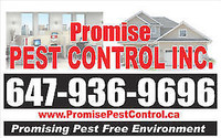PROMISE PEST CONTROL - 647 936 9696 -GTA  Lowest Price
