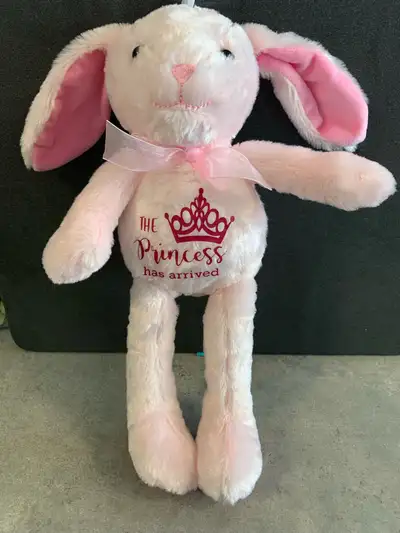 “The Princess has arrived” $15 Plush Bunny $15, View more