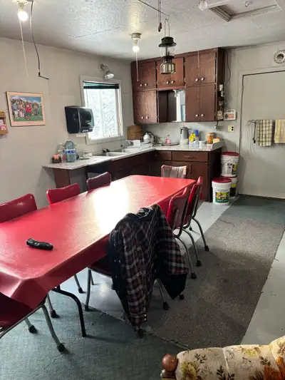 Remote Cottage on Louise Lake. 25 minute snowmobile ride North of Schreiber Ont. Approximately 800 s...