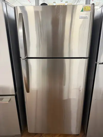  Frigidaire stainless steel two door fridge, View more