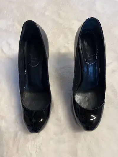 Ysl Black Patent Platform heels, View more