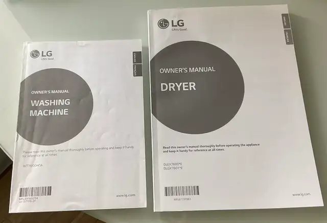 LG Washer and Dryer
