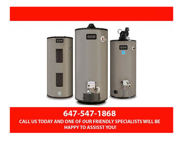 Hot Water Heater Upgrade - Rent to Own Program in Heating, Cooling & Air in City of Toronto