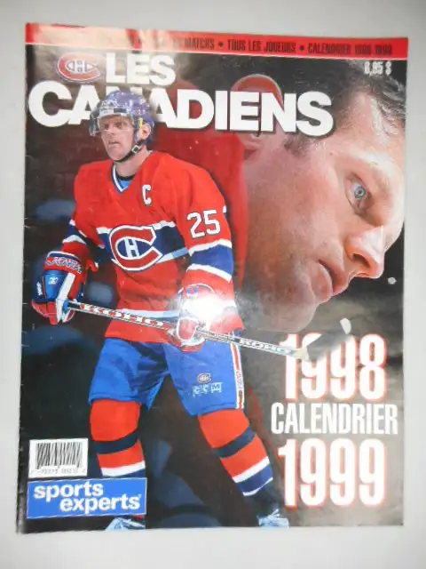 1998-99 CALENDRIER CANADIENS DE MONTREAL COMPLET EXCELLENT ÉTAT in Arts & Collectibles in Thetford Mines - Image 2