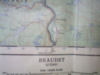 Cartes TOPO: Beaudet, Lac Édouard: Riv. Batisc,an, Rés. Portneuf