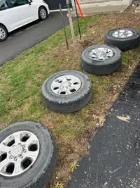 Wheels and tires off of a 2022 Ram 3500