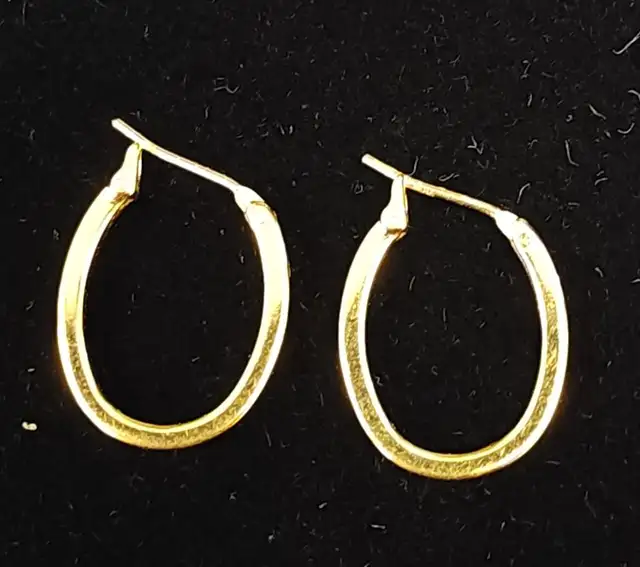 14K Yellow Gold Oval Earrings *STORE CLOSING SALE in Jewellery & Watches in Barrie - Image 4