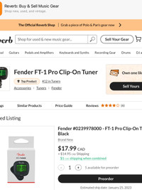 Fender FT -1 Tuner 