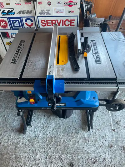 Mastercraft portable 10” table saw, View more