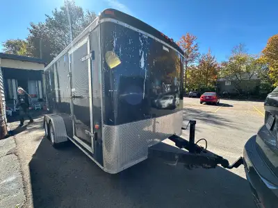 14x7 enclosed trailer. New rims and tires. New led lights. Priced to sell $3500 FIRM. yes I have the...