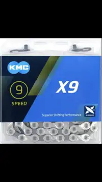 New KMC X9 9 Speed Bicycle Chain Mountain Road Bike Chain