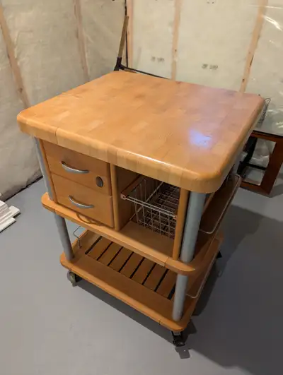 Servus Solid Wood Kitchen Island/ Butchers Block, View more