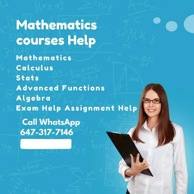 MATH / CALCULUS / STATS PANIC?We crush it — A+ is standard!