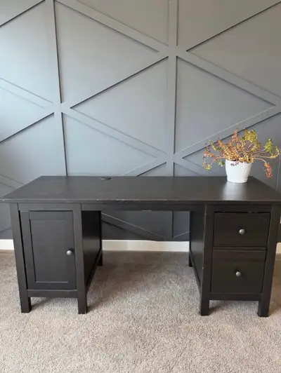 IKEA Hemnes desk - black/ brown , View more