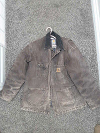 Distressed Carhart Jacket cotton denim