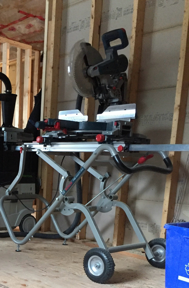 Bosch 12” Miter Saw with Stand in Power Tools in Bedford