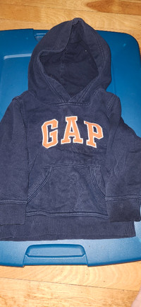 GAP navy blue and orange hoodie 3T