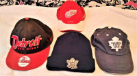 Baseball Caps/ Hats, Maple Leafs Red Wings,