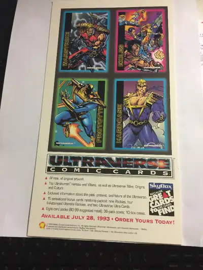 ULTRAVERSE COMIC CARDS WARSTRIKE EXILES PROTOTYPE HARDCASE, View more