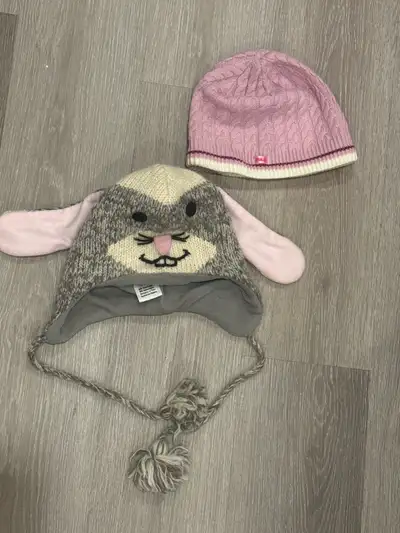O/S Women/Girls Fleece-Lined Hats/Beanies - Bunny (wool) or Bula, View more